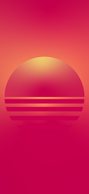 minimalist simple synthwave sun wallpaper iphone