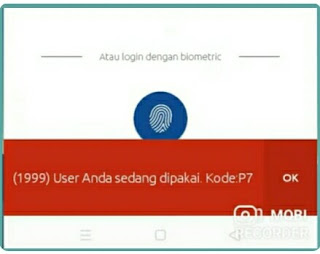 error brimo akun sedang dipakai