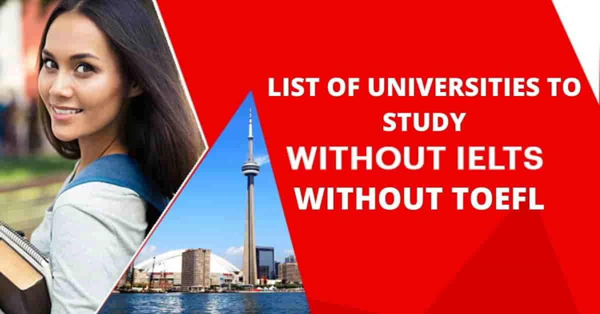 Study Abrought without IELTS/TOEFL