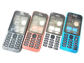Casing Nokia 215 N215 Dual SIM Original Fullset Keypad Tulang Buzzer Housing