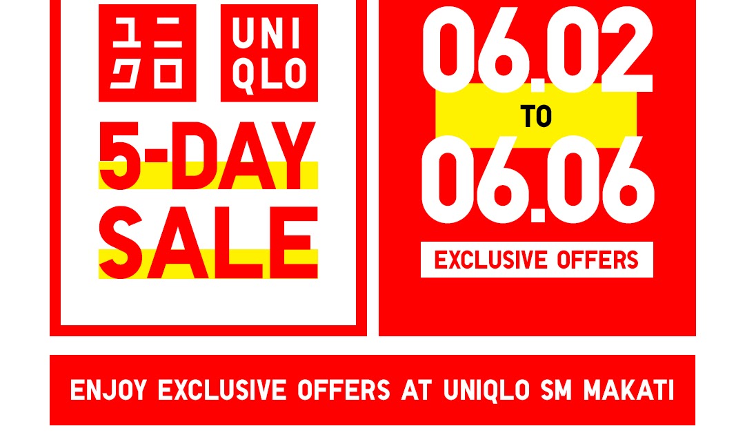 Manila Shopper Exclusive Discounts at UNIQLO's Sale this weekend