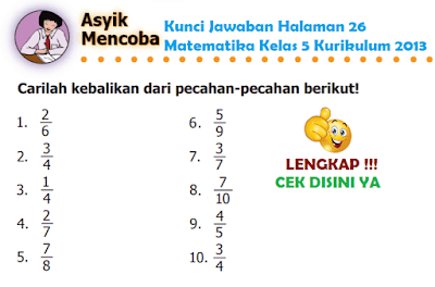 Kunci Jawaban Halaman 26 Matematika Kelas 5 Kurikulum 2013 www.simplenews.me