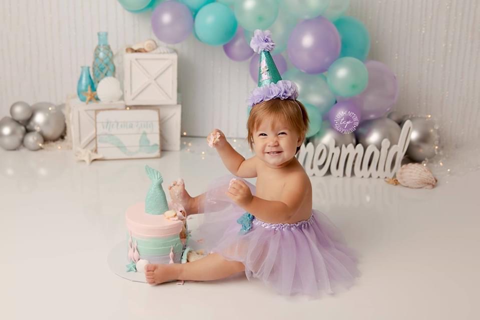 Cakes by Mindy Mermaid Smash Cake 6&quot;