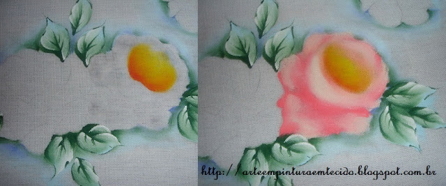 pintura em tecido rosas passo a passo