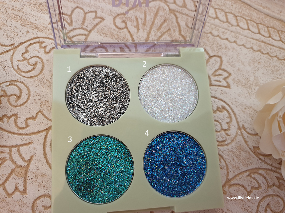 Pixi Dream Shadow Palette und Glittery Eye Quad Review & Swatches