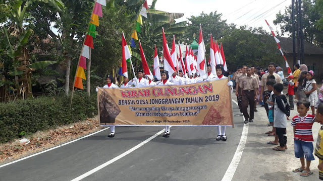 Danramil Klaten Utara Bersama Muspika Hadiri Acara Bersih Desa Jonggrangan