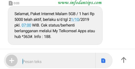 Pengalaman Menggunakan Paket Malam Midnight Telkomsel