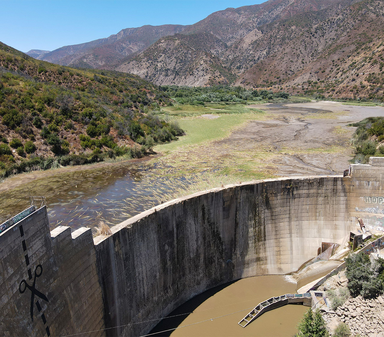Ventura River Ecosystem Matilija Reservoir Drained