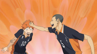 ハイキュー!! アニメ 2期18話 田中龍之介 日向翔陽 | HAIKYU!! Karasuno vs Wakutani minami
