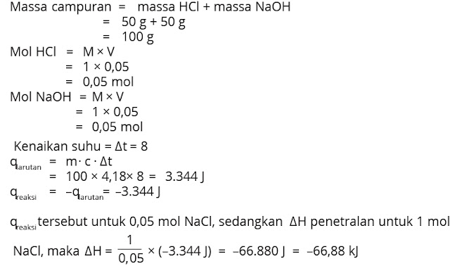 Soal Kimia Bab Termokimia Dan Pembahasannya