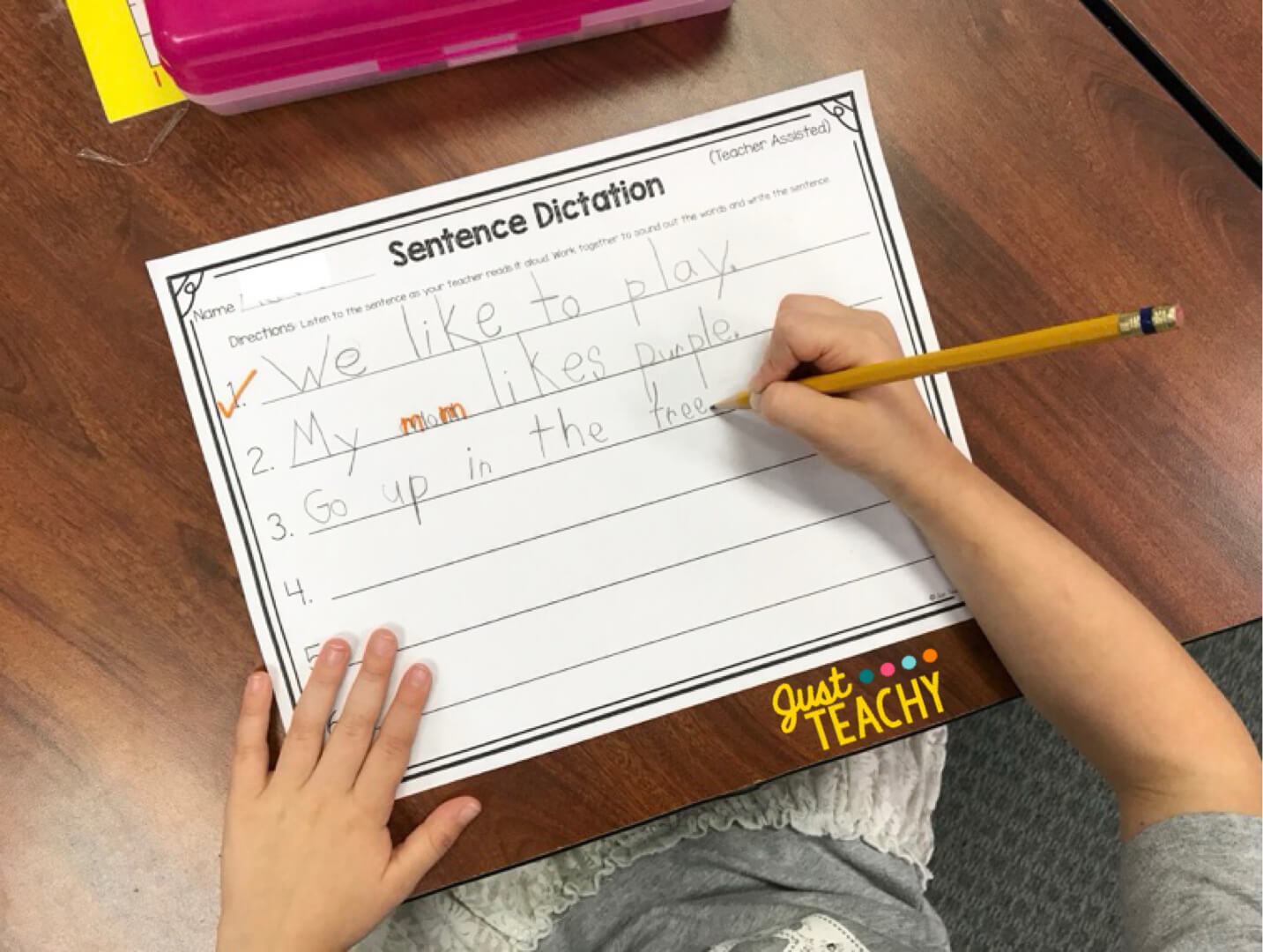 Sentence Dictation Just Teachy