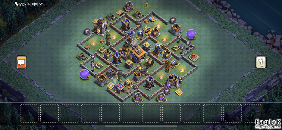 Coc builder hall 6 base layout. 