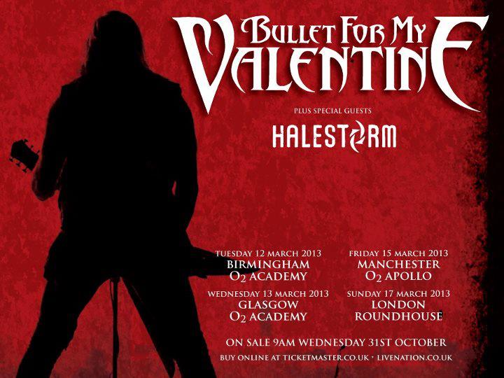 LANZAMIENTO NUEVO DISCO "TEMPER TEMPER" 11 FEBRERO 2013 + TOUR Bullet For My Valentine México