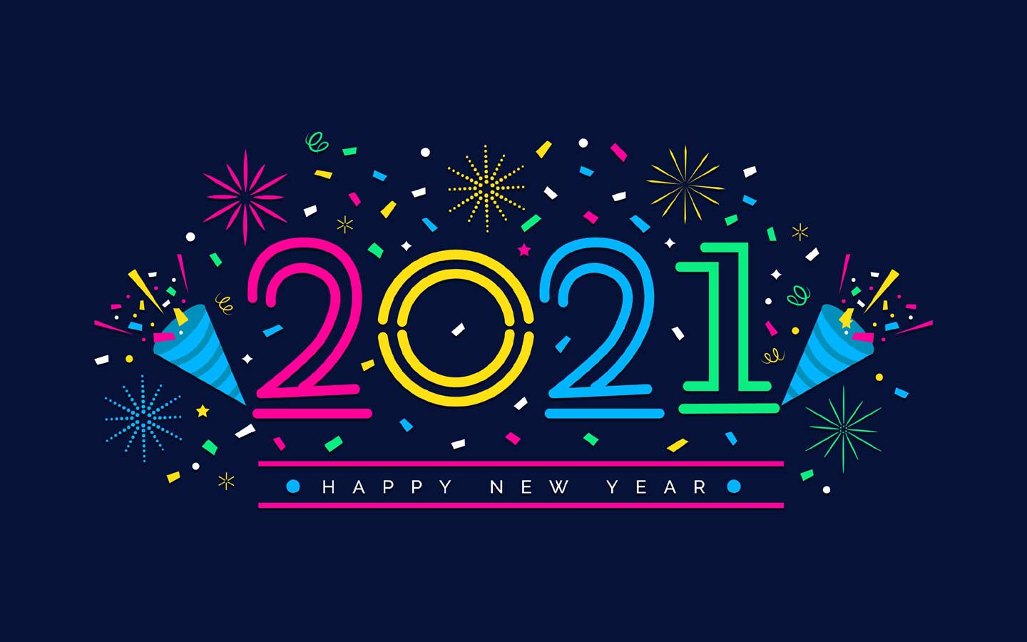 500+ Happy New Year 2021 Wallpapers HD Background Download