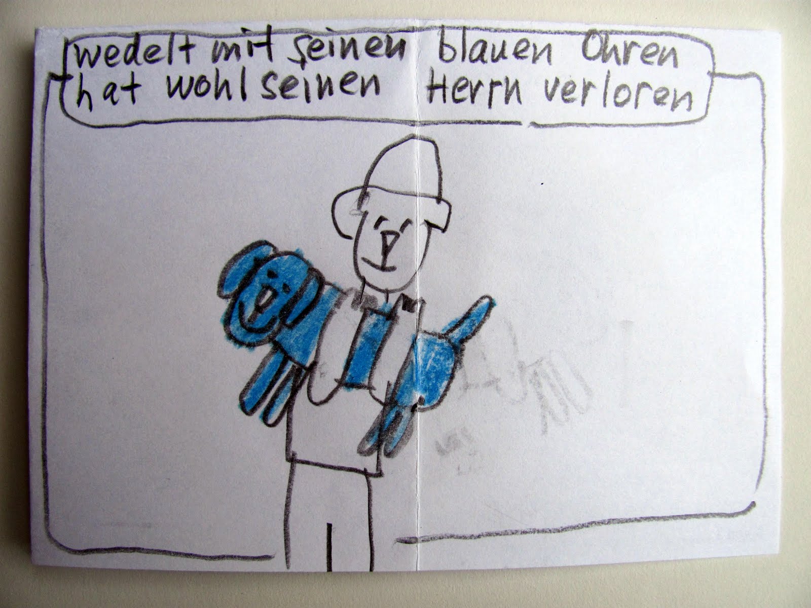 Notizen aus dem Bleistiftland Der blaue Hund. Ein Gedicht von Peter