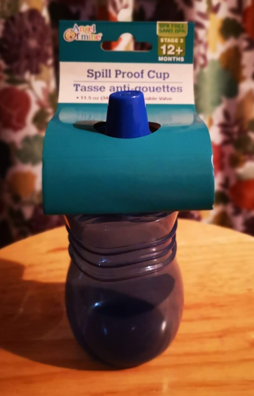 Angel of Mine Plastic Spill Proof 11.5 oz. Sippy Cups (Dollar Tree)