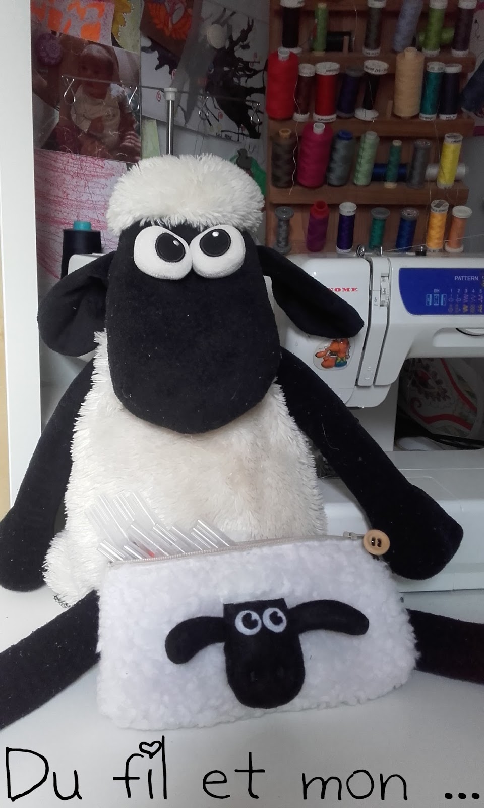 Du fil et mon... Trousse Shaun Le Mouton