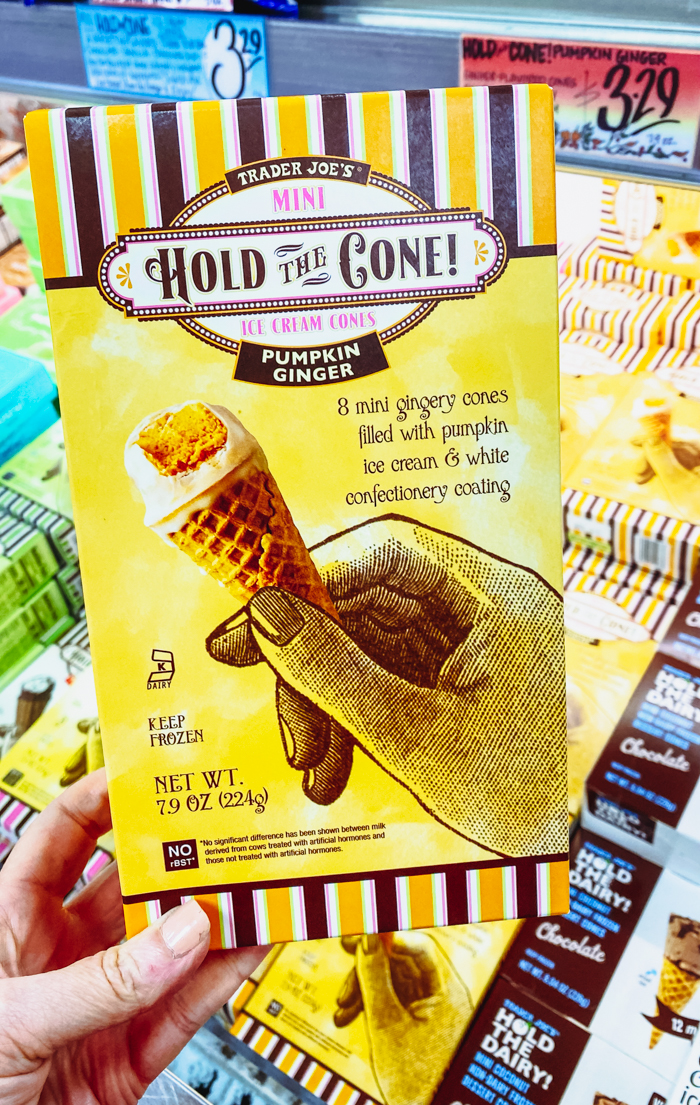 Trader Joe's Pumpkin Ginger Hold the Cone Ice Cream Cones Review