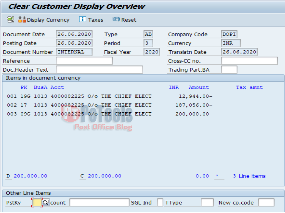Franking Customer Settlement Process Simplified