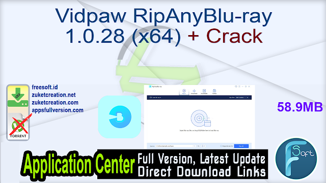Vidpaw RipAnyBlu-ray 1.0.28 (x64) + Crack