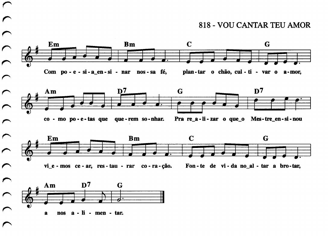 ANIMAÇÃO DE MISSAS - GRUPOS DE CANTOS: 09-08-2015 - SEMANA NACIONAL DA FAMÍLIA - CANTOS E PARTITURAS