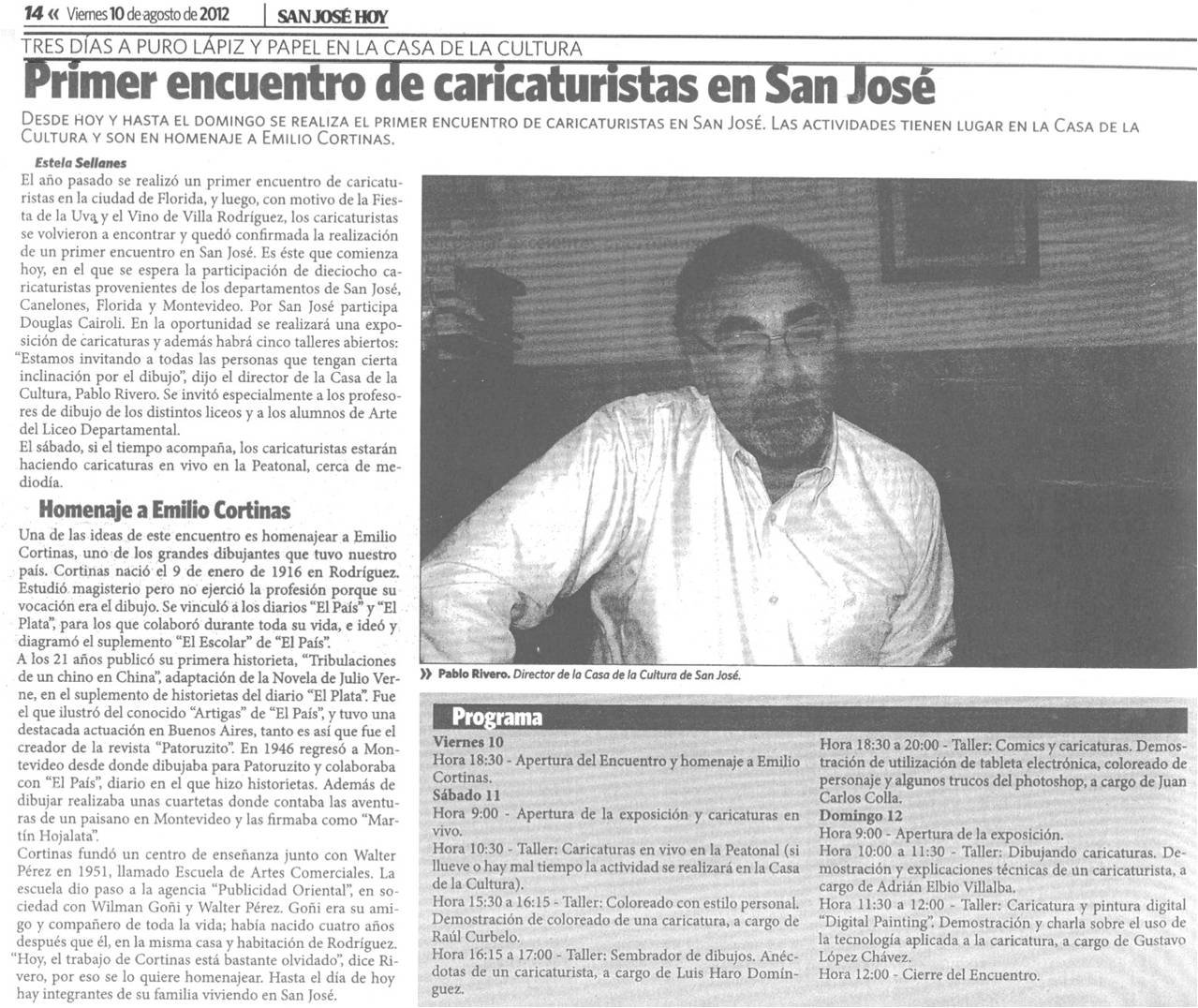 ILUSTRAZO. Dibujantes unidos y punto Encuentro de Caricaturistas en