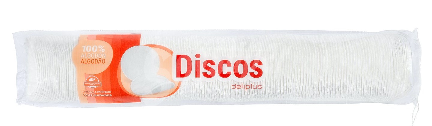 Deliplus Discos desmaquillantes ovalados Paquete 100 u