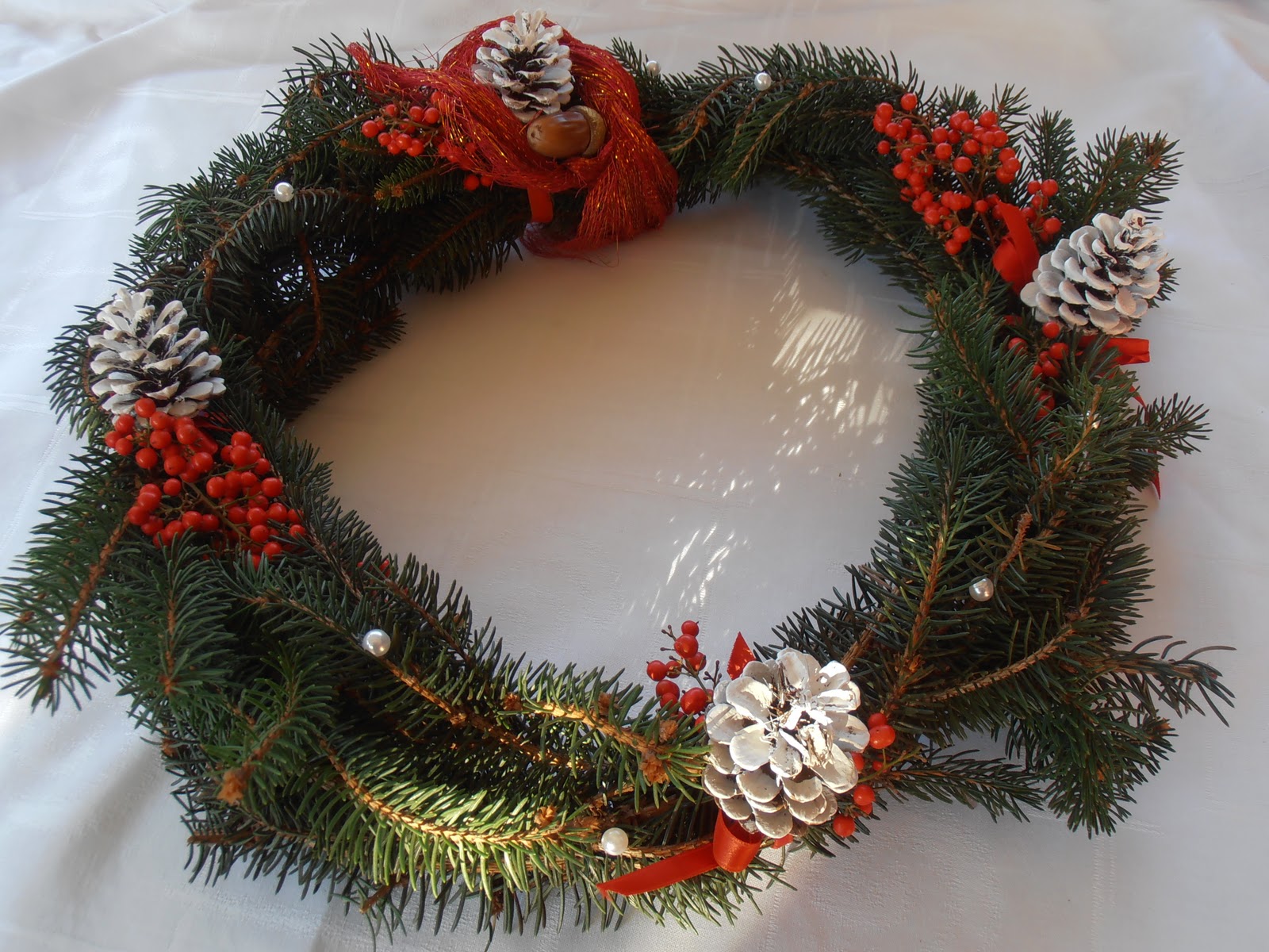 semplicidee...: VERSO IL NATALE....GHIRLANDA NATALIZIA. 13