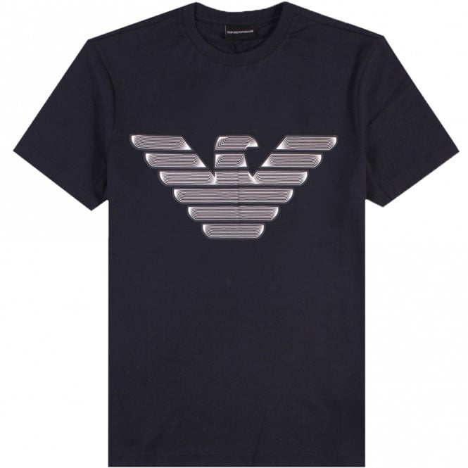 EMPORIO ARMANI Printed Eagle Logo T-Shirt