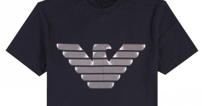 EMPORIO ARMANI Printed Eagle Logo T-Shirt