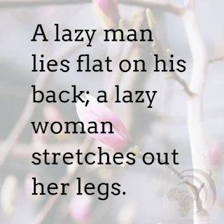 African Proverb for Men About Lazy Women