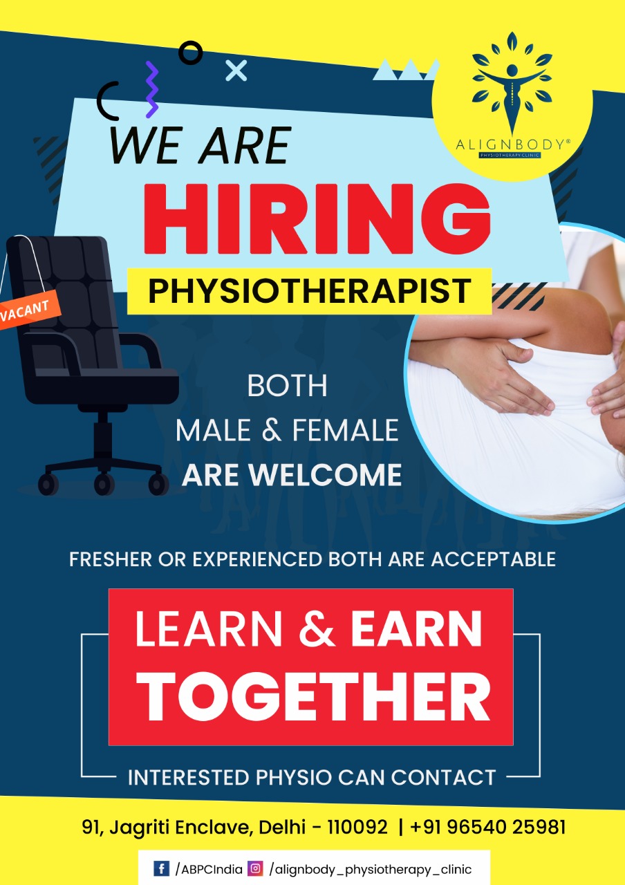 Vacancy for the post of Physiotherapists, Special educator and Speech