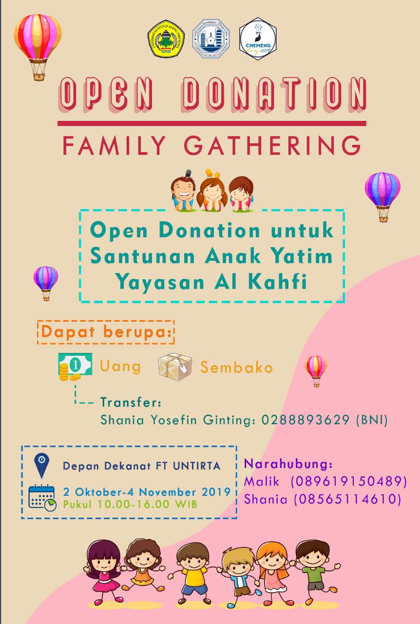 FAMILY GATHERING DAN CHARITY EVENT Himpunan Mahasiswa Teknik Kimia