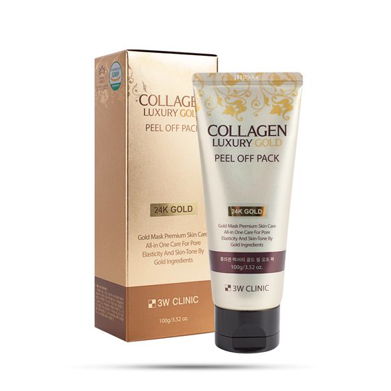 MẶT NẠ VÀNG COLLAGEN LUXURY GOLD PEEL OFF PACK 100G – 3W CLINIC