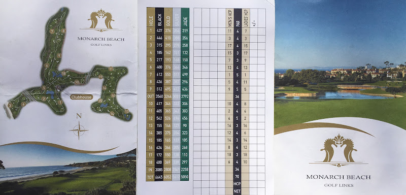 Monarch Beach Golf Links Scorecard St. Regis Monarch Beach Dana Point