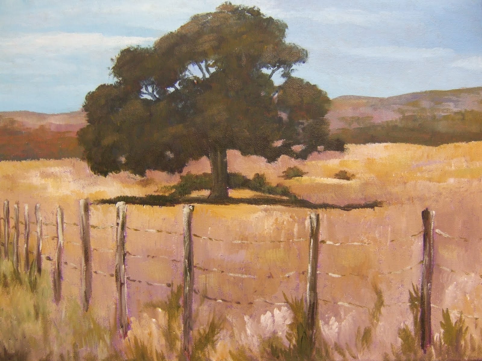 Treena Rowan's Art Blog Complementary colors underpainting final view