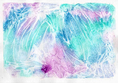 Art Pourings: How to: Create texture using plastic wrap / cling film