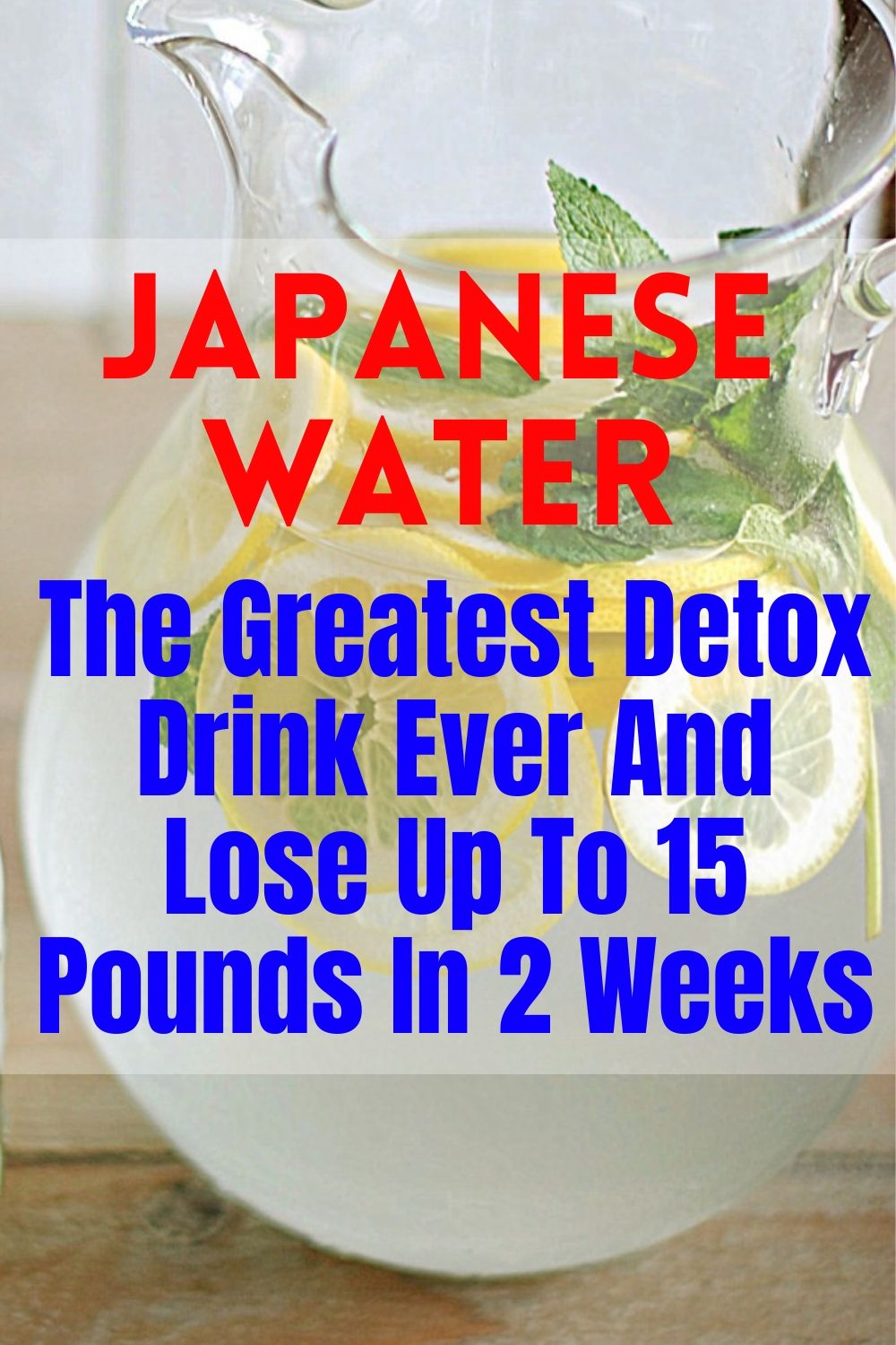Japanese Water The Key To Burn All The Fat From The Waist, Back And Thighs ! It Will Make You
