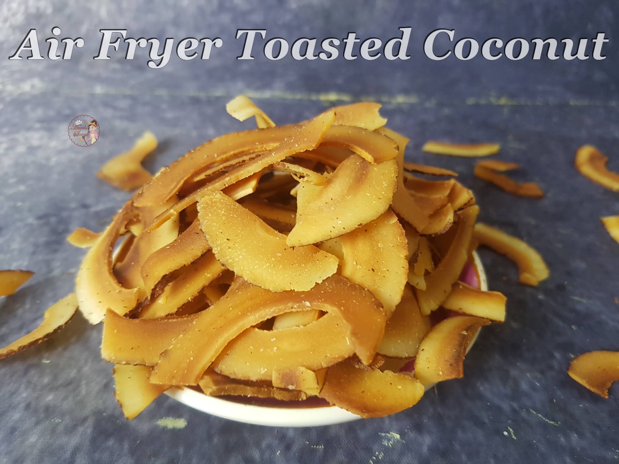 Dry Roasted Coconut in GoWise Air Fryer EVENLY ROASTED, and CRISPY