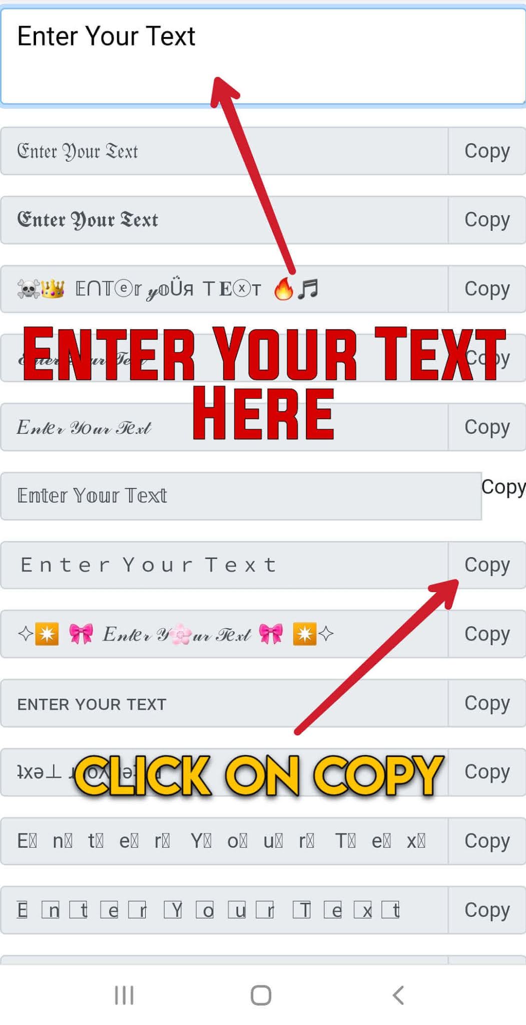 Fancy Text Generator ✨ Font Generator 😎 Copy and Paste