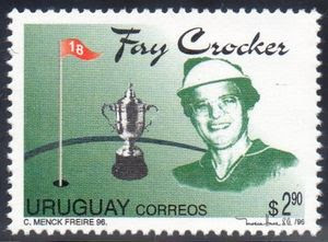 Stamp featuring Fay Crocker first international winner of US Womens Open