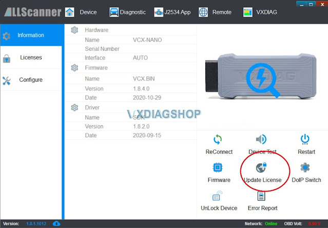 VXDIAG VCX NANO Not Connect with Holden VF Solution 3
