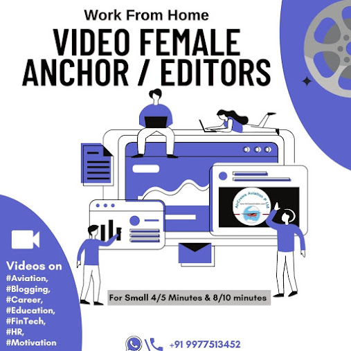 AeroSoft Corp Work From Home Video Anchor / Editors Female
