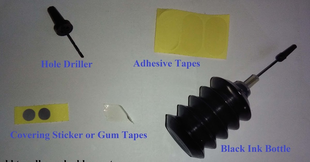 How to Refill Canon 745 Black Ink Cartridge By Drilling Side Area