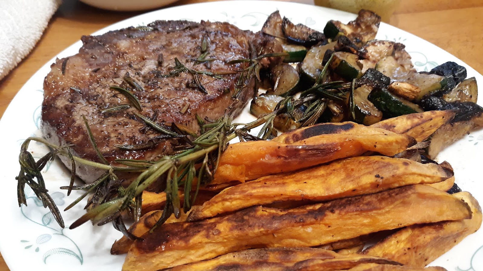 Rosemary and Roasted Garlic Ribeye