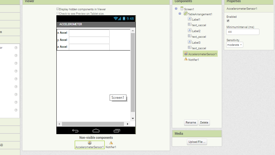 APP INVENTOR 2: Accelerometer Sensor