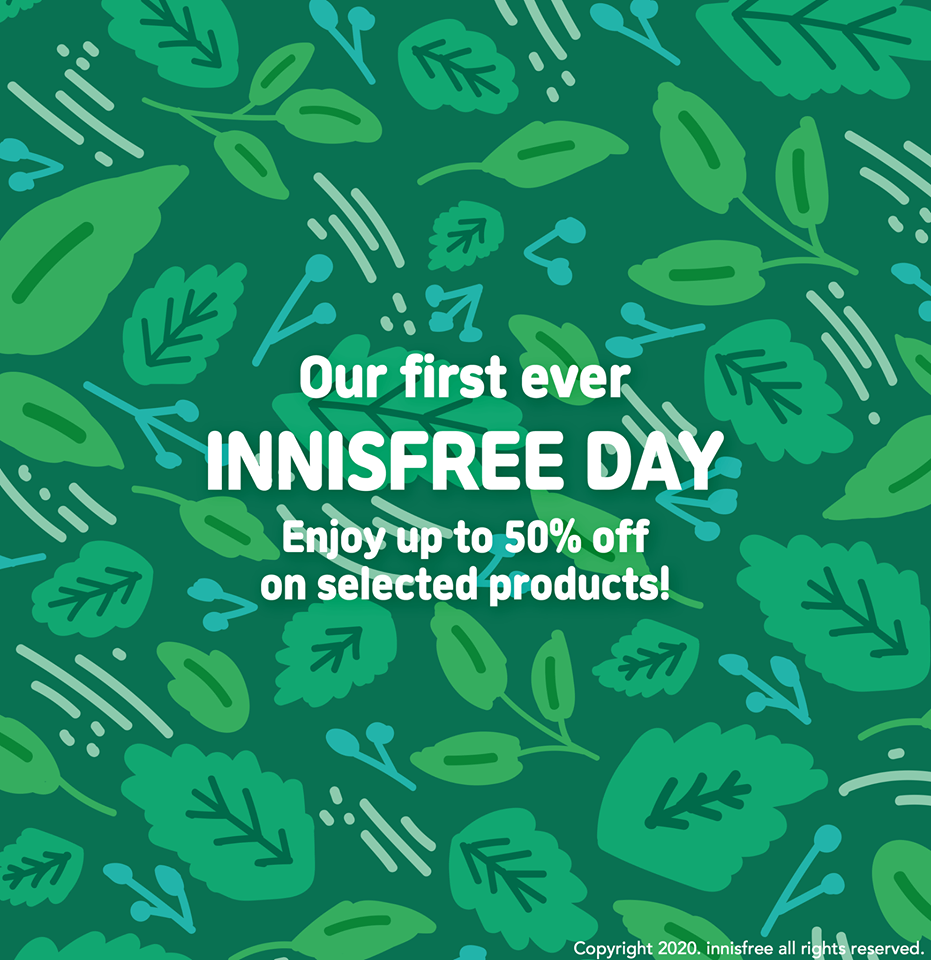 Manila Shopper The firstever Innisfree Day SALE JulyAug 2020