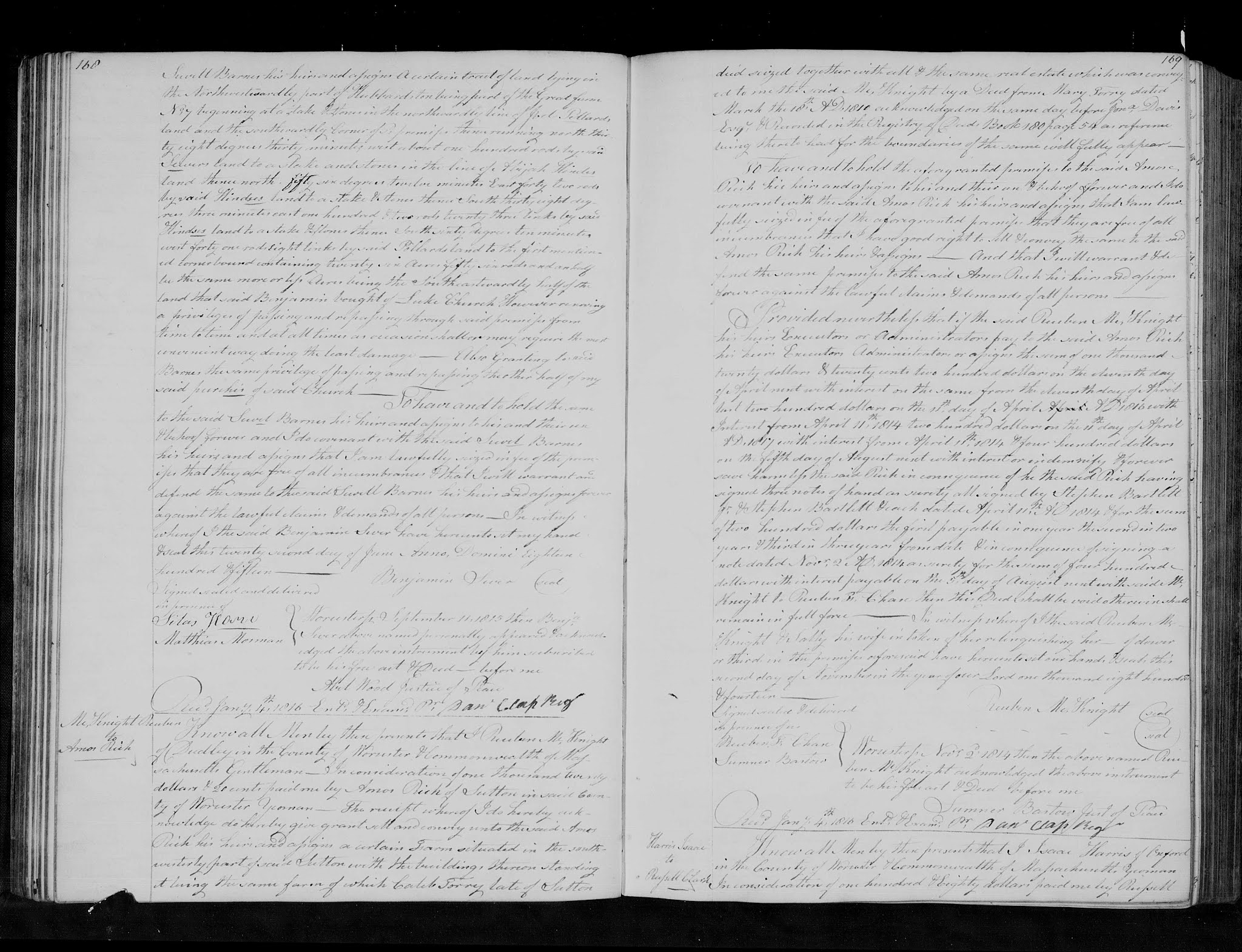 GeneaMusings Amanuensis Monday 1815 Deed of Benjamin Sever Selling