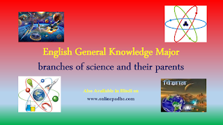 MCQ science branches and its parent G.K