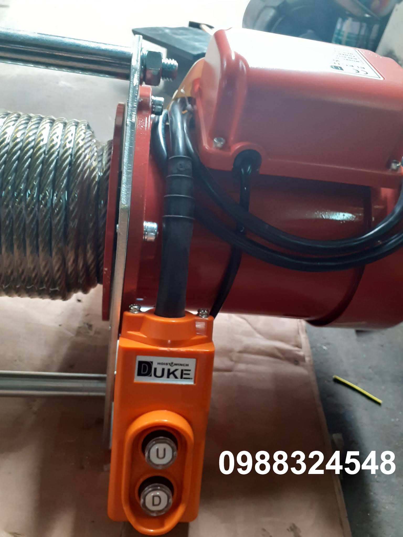 Tời cáp điện Duke  DU-210 nâng 500kg